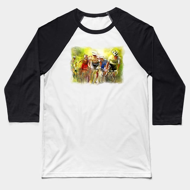 Le Tour de France 07 Baseball T-Shirt by Miki De Goodaboom